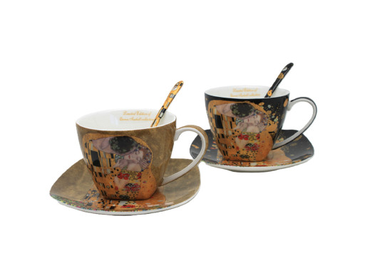 Filiżanki Gustav Klimt Pocałunek Łyżeczki Pudełko Królowa Izabela, Queen Isabel

