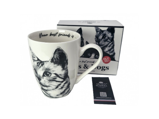 Kubek Kot Bury Twoi Najlepsi Przyjaciele Psy Koty Ekskluzywna Kolekcja, Queen Isabel


