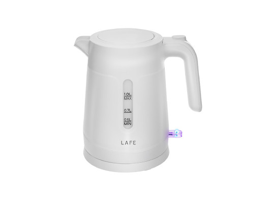 Czajnik elektryczny, 1 L, LAFE Essential S, biały
