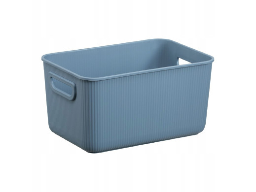 Pojemnik do przechowywania Akita Plast Team, Niebieski, 5L, 100% z recyklingu, Pokrywa sprzedawana oddzielnie, 60830800