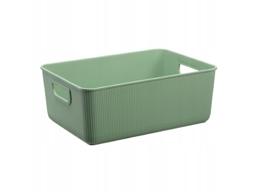 Pojemnik do przechowywania Akita Plast Team, Zielony, 10L, 100% z recyklingu, Pokrywa sprzedawana oddzielnie, 60840801