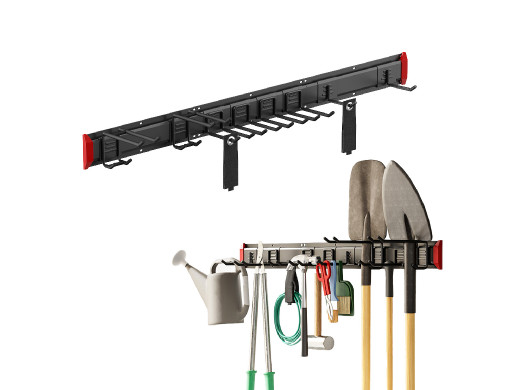 Ścienny organizer na narzędzia Maclean, stalowy, max. obciążenie 228kg, szerokość 1222mm, MC-179