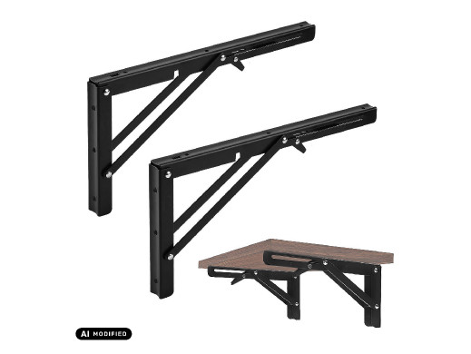 Uchwyt składany półki ściennej Maclean, min 250mm, max 500mm, max 50kg, 2 szt.,MC-194