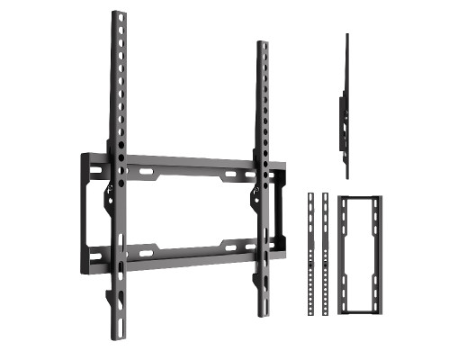 Uchwyt / wieszak do TV Maclean, max VESA 400x400, 32-75", do 45kg, czarny, reg. pochyłu 0°~-8°, MC-187