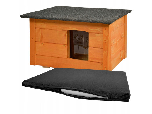 Buda dla psa/kota Teak, Woodok + legowisko