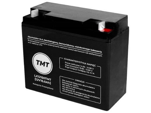 Akumulator bezobsługowy Lamex, SLA, 12V, 15Ah, LX12150TMT