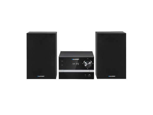 Mikrowieża Blaupunkt, Bluetooth, Radio FM, Moc 20W RMS, Zegar z funkcją alarmu, CD/MP3/USB/AUX, MS9BT