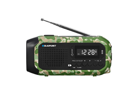 Radio alarmowe FM Blaupunkt, Latarka LED, Lampka do czytania, Potrójny system ładowania, Alarm SOS, ER20GC