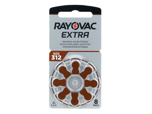 8x bateria do aparatów słuchowych 312 PR41 Rayovac Extra