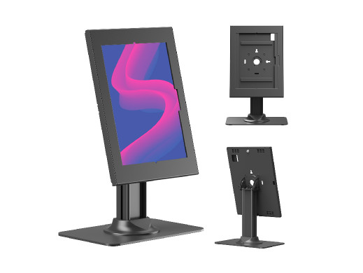 Uchwyt reklamowy do tabletu Maclean, z blokadą. 12.4"-13", iPad Air/ Pro, Samsung Tab S10+/S9+/S8+/S7+, 257x350x22mm, MC-958 B