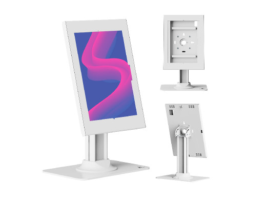 Uchwyt reklamowy do tabletu Maclean, z blokadą. 12.4"-13", iPad Air/ Pro, Samsung Tab S10+/S9+/S8+/S7+, 257x350x22mm, MC-958 W