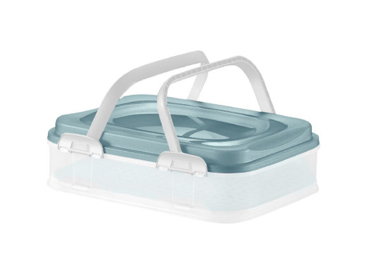 Pojemnik na żywność Dolce 39 x 28,5 cm zielony / seledynowy DOMOTTI