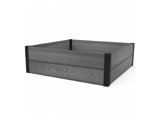 Obrzeże ogrodowe Keter Maple, Tworzywo sztuczne, Kolor szary, Wymiary 106x106x32, Odporne na warunki atmosferyczne, 249298