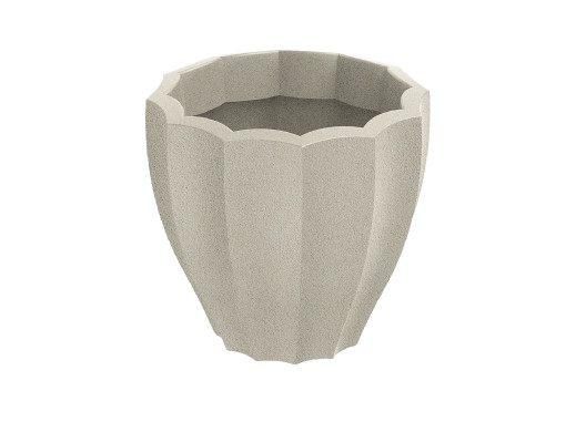 Donica Ethick Rona Round, Średnica 40 cm, Wysokość 36 cm, Matowe wykończenie, Odporna na warunki atmosferyczne, Posiada otwór dr