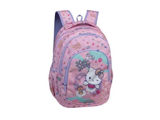 Plecak szkolny Hello Kitty Coolpack, Rozmiar Primo Pro (16"), Wyprofilowane plecy i wyściełane szelki, 2 komory główne i kieszeń