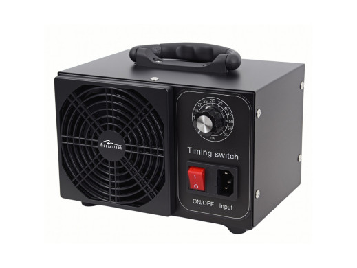 Profesjonalny ozonator do dezynfekcji i oczyszczania powietrza, Mediatech,  Emisja ozonu: 60000 mg/h, TIMER, Moc: 140W, metalowa