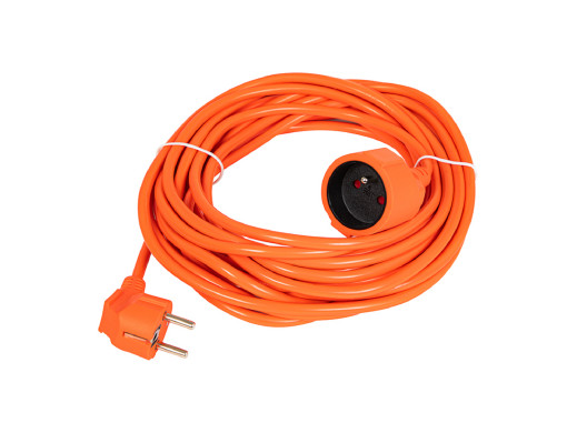 Przedłużacz z uziemieniem 1x gniazdo 10m PR-160 2x1,5mm  pomarańczowy Blow 