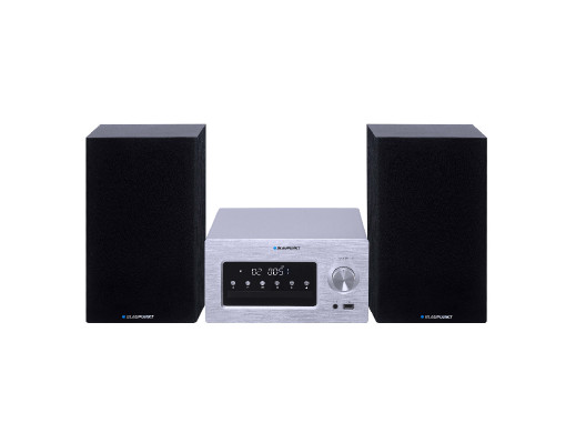 Mikrowieża Blaupunkt, BT/AUX/CD/USB/MP3/FM, Zapamiętuje 40 stacji, Wyświetlacz LED, Moc 2x210W. Regulacja tonów, MS70BT
