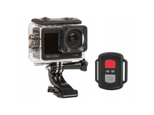 Kamera sportowa Pro4U 5K Blow, Jakość 5K Ultra HD, 20 Megapikseli, Szerokokątny obiektyw 160°, Wodoodporna, Pilot zdalnego stero