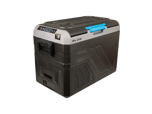 Lodówka turystyczna samochodowa kompresorowa Blow, Pojemność 35L, Dotykowy panel sterowania, 12V, 24V i 230V, Gniazdko typu USB 