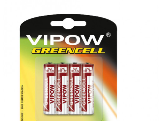 Baterie VIPOW GREENCELL R03 4szt/bl