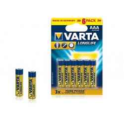 Bateria alkaliczna VARTA LR03 LONGLIFE 6szt./bl.