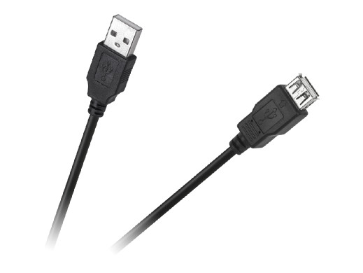 Kabel USB wtyk-gniazdo 1.0m Cabletech Eco-Line