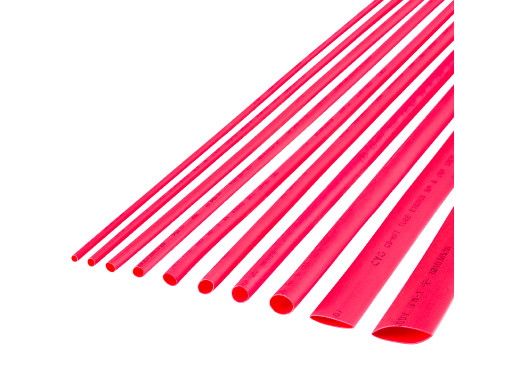 Rurka termokurczliwa 3,5 mm-1 m czerwona Cabletech
