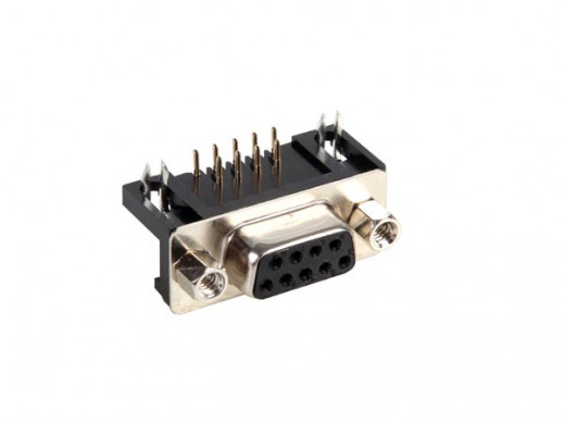 FEMALE 9-PIN SUB-D CONNECTOR - PCB MOUNTING