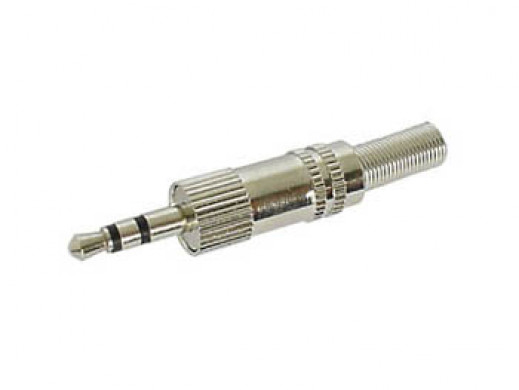 3.5mm MALE JACK CONNECTOR - NICKEL STEREO