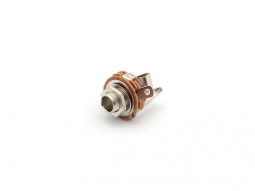 6.35mm FEMALE JACK CONNECTOR - OPEN-CIRCUIT CHASSIS - STEREO