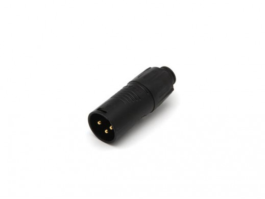 REAN - TINY XLR ADAPTER MALE TO MALE - BLACK