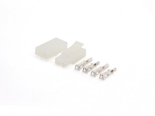 WIRE TO WIRE CONNECTOR SET 6.2 mm / 0.24"  - 1 x 2 POLES