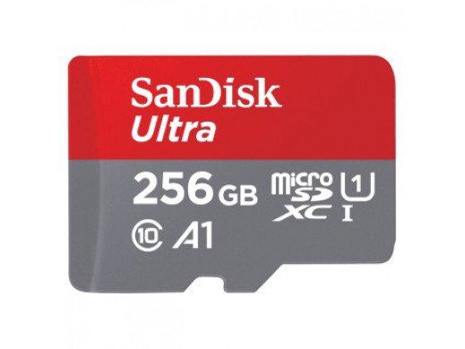 256GB Ultra microSDXC+ SD Adapter 120MB/s  A1 Class 10 UHS-I