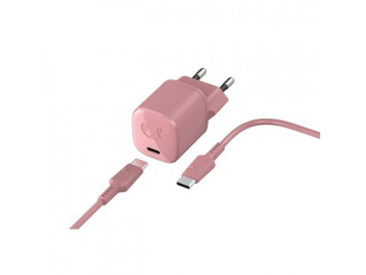 FRESH 'N REBEL ŁADOWARKA USB-C 18W + kabel USB-C Dusty Pink