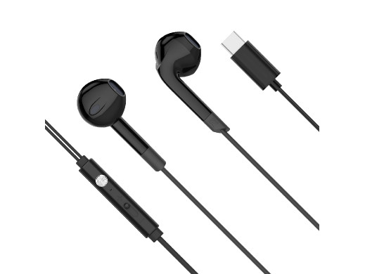 Słuchawki douszne z mikrofonem na USB-C Kruger&amp;Matz C2 czarne