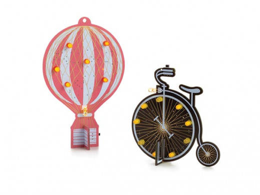 Zestaw do lutowania balonu i roweru w stylu retro
