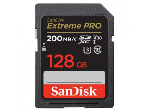 Extreme PRO 128GB SDXC R200/W90, UHS-I, Class 10, U3, V30, 2 lata R