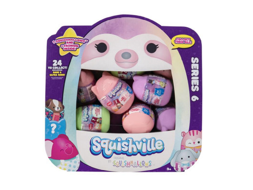 Squishville Mystery Mini Squishmallow Seria 6, Plusz Ast.