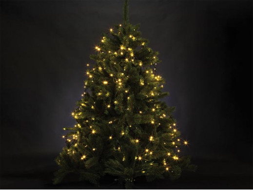 ATRIA LED - na drzewko 1,8 m - 220 lampek w kolorze ciepłej bieli - zielony przewód - 24 V