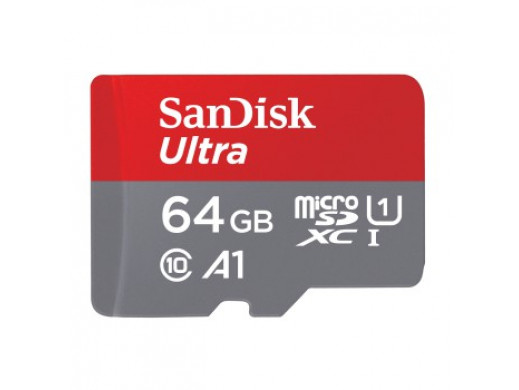 Ultra microSDXC 64GB + SD Adapter 140MB/s A1 Class 10 UHS-I