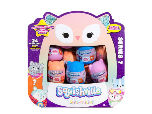Squishville Mini Squishmallow Mystery Seria 7, Plusz Ast