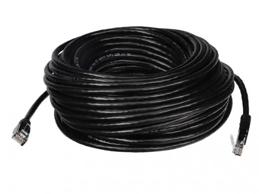 Kabel sieciowy U/UTP CAT6 / 20m / czarny / m-m