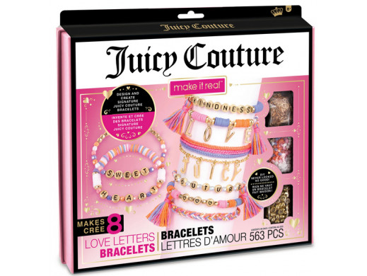 MAKE IT REAL Zestaw do tworzenia bransoletek Juicy Couture Love Letters, Zabawka kreatywna