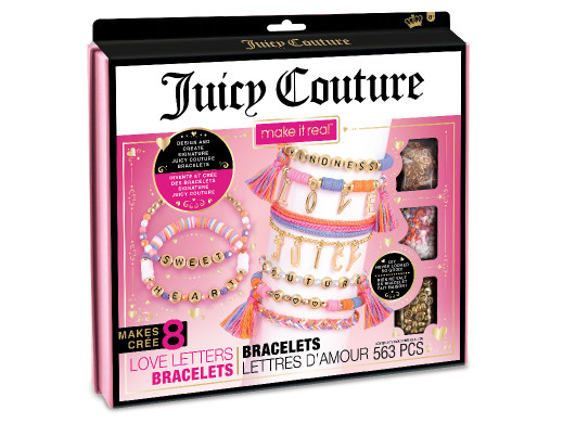MAKE IT REAL Zestaw do tworzenia bransoletek Juicy Couture Love Letters, zabawka kreatywna