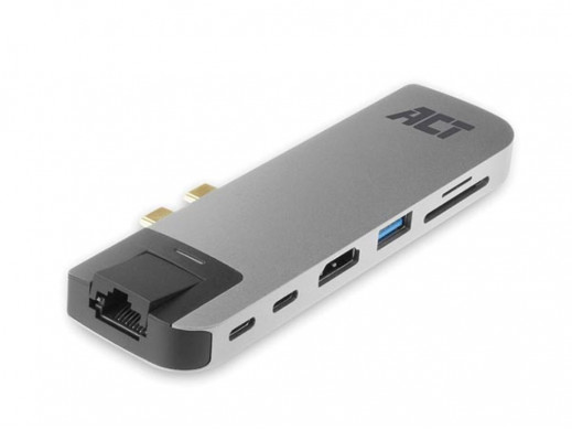 Stacja dokująca USB-C Thunderbolt 3™ - HDMI / Gigabit - Ethernet / 2 x USB-A / 2 x USB-C / Czytnik kart / Port przelotowy Thunde