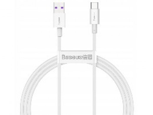 BASEUS Kabel USB do USB-C Superior Series, 66W, 1m  (CATYS-02) Biały