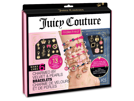 MAKE IT REAL Juicy Couture Charmed by Velvet and Pearls Bransoletki, zabawka kreatywna