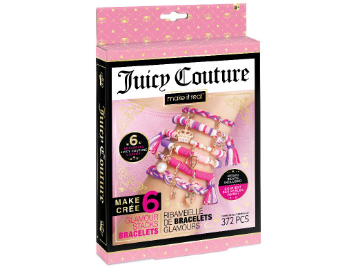MAKE IT REAL Juicy Couture Glamour Stacks Bransoletki, zabawka kreatywna
