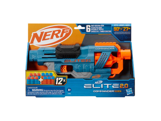 NERF Elite 2.0 Commander RD 6, pistolety i wyrzutnie